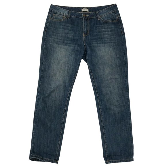 Adam Levine Womens Mid Rise Regular Boyfriend Casual Blue Denim Jeans Size 9/10 - Picture 3 of 7